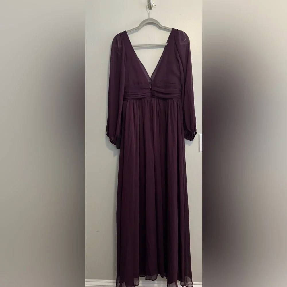 NWT Lulus Long Sleeve Maxi Dress - Picture 4 of 8
